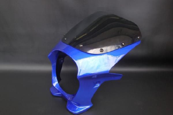 【ZRX-2 ZRX2】 ビキニカウル 青/ブルー 【スタンダードスクリーン】 180パイ 汎用 バイク好き ギフト