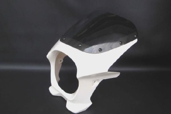 【Z1300】 ビキニカウル 白/ホワイト 【スタンダードスクリーン】 180パイ 汎用 バイク好き ギフト お買い物マラソン 開催