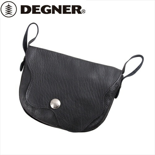 【DEGNER】 デグナー W-104 レザーサブポケットベルトバッグ ブラック バイク好き ギフト