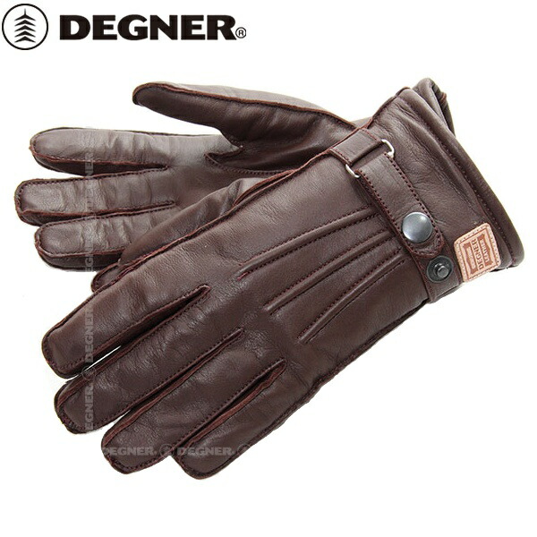 ブラウン/サイズS 【DEGNER】 デグナー WG-12 ゴートレザー ウィンターグローブ WINNTER GLOVE バイク好き ギフト