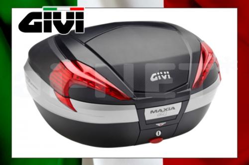 【送料無料】【GIVI[ジビ]】 V56NN MAXIA4シリーズ 未塗装ブラック(カーボン調パネル)【92356】 リアボックス バイク用 ボックス モノキーケース バイク好き ギフト
