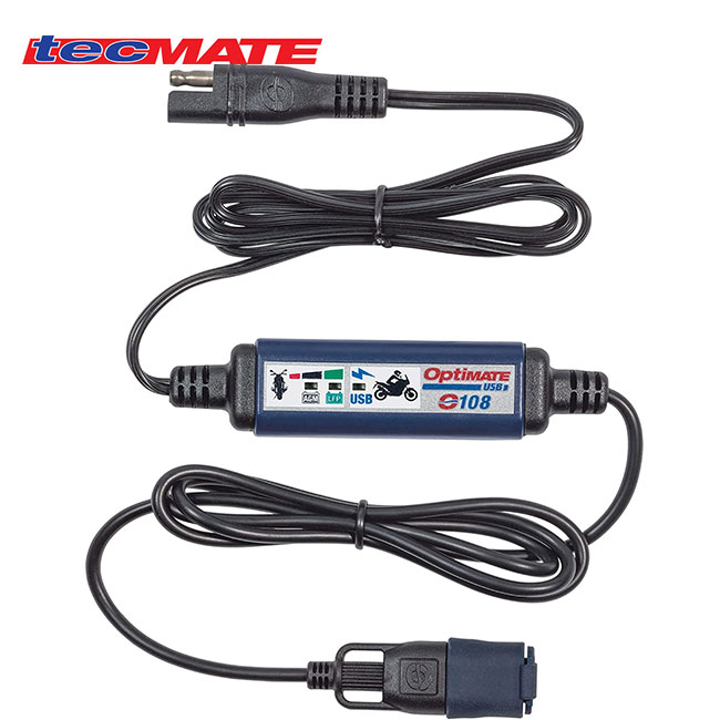 テックメイト OptiMate O-108v2 3300mA USB充電器ケーブル 過放電保護機能搭載 対応 バイク好き ギフト お買い物マラソン 開催