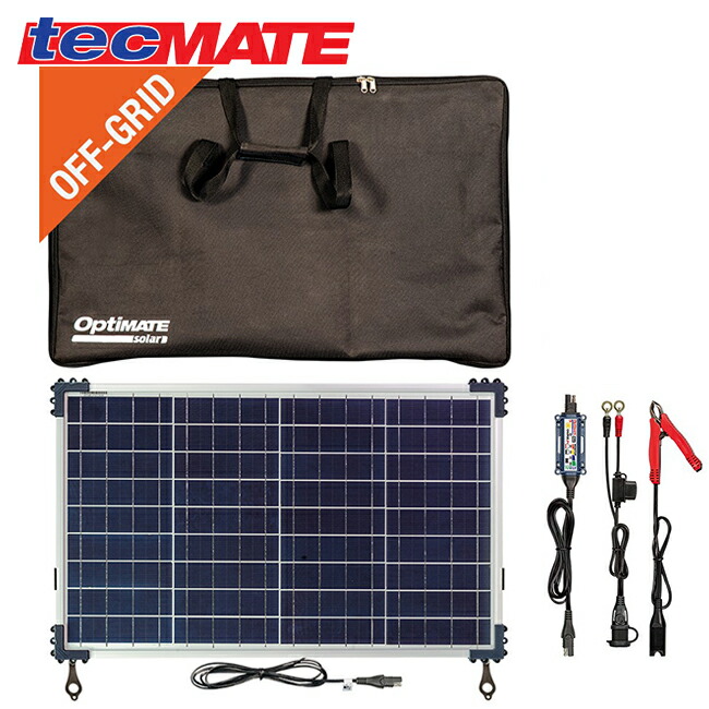 【楽天市場】国内正規品 バッテリーチャージャー テックメイト オプティメイトソーラー オプティメートソーラー 40W DUO Travel