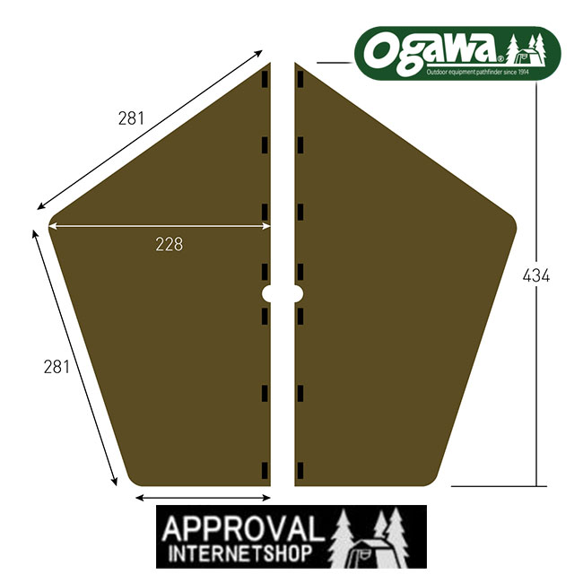Ogawaオガワテントグロッケ8TC 専用防水PVCマルチシート付き OGAWA オガワ PVCマルチシート グロッケ8用｜SUNDAY MOUNTAIN