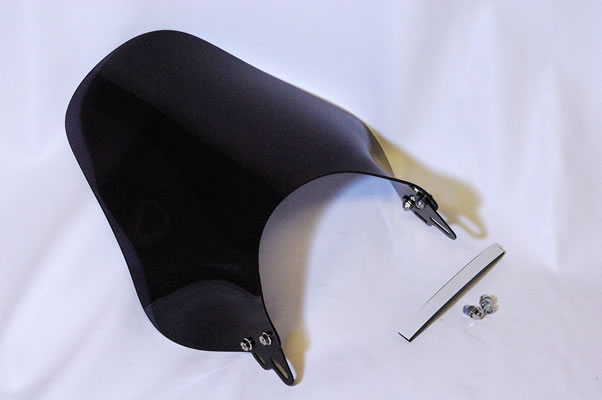 【World Walk [ワールドウォーク]】 汎用大型メーターバイザー スモーク [WS-09MS] バイク好き ギフト お買い物マラソン 開催｜アイネット店