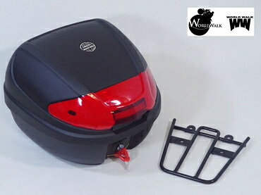 無料特典付【ワールドウォーク】 PCX PCX125 PCX150 リアキャリア＆リアボックス [30L] セット バイク好き ギフト お買い物マラソン 開催