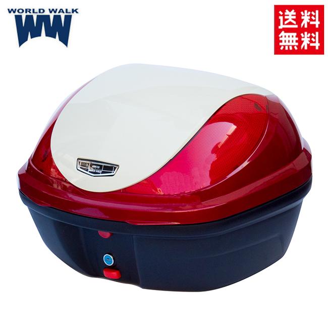 送料無料 ワールドウォーク スーパーカブC125専用リアボックス32L hwb32-2-RED パールネビュラレッド&times;パールシュガーケーンベージュ 純正色 新色 塗装リアボックス バイク パーツ 外装 バイク好き ギフト｜アイネット店