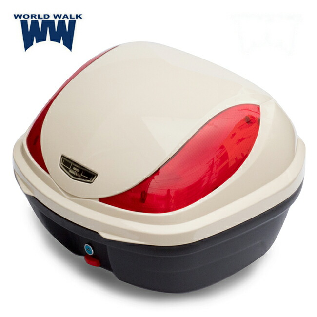 送料無料 ワールドウォーク スーパーカブ110純正色塗装リアボックス クラシカルホワイト hwb32-6-whi 汎用品 WW製 32L 高強度ABS 純正色再現 ワンタッチ開閉 バイク用 ツーリング 受注生産品 バイク好き ギフト お買い物マラソン 開催
