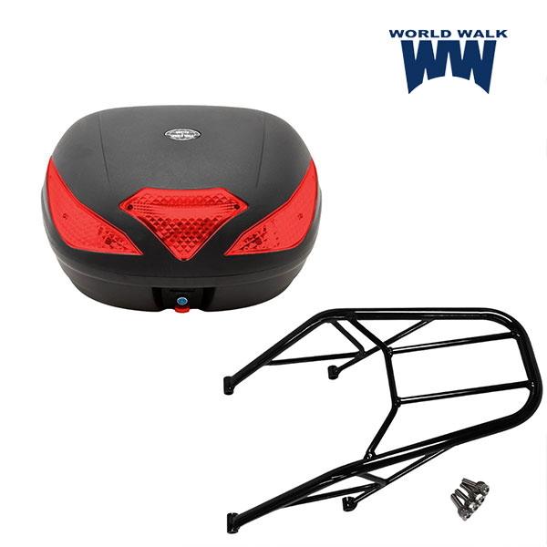 WW製/ワールドウォーク wca-62-hwb43 レブル250/500用リアキャリア_ファットバータイプ 43リッターボックスセット スチール box 積載 カスタム タンデム対応 旅 HONDA ホンダ 19,048円