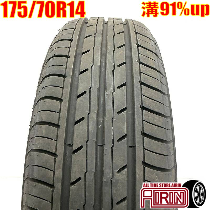 中古 175/70R14 ヨコハマ ブルーアース Es ES32 1本 単品 ヤリス カローラ シエンタ ヴィッツ フィット ポルテ 中古タイヤ タイヤ 14インチ