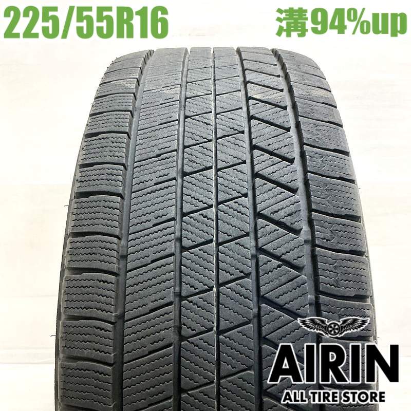 【ﾏﾗｿﾝ期間限定 ﾎﾟｲﾝﾄ10倍】中古 225/55R16 ブリヂストン ブリザック VRX3 1本 単品 RX-8 ベンツCクラス Eクラス BMW5シリーズ アウディA4 中古タイヤ スタッドレスタイヤ 16インチ