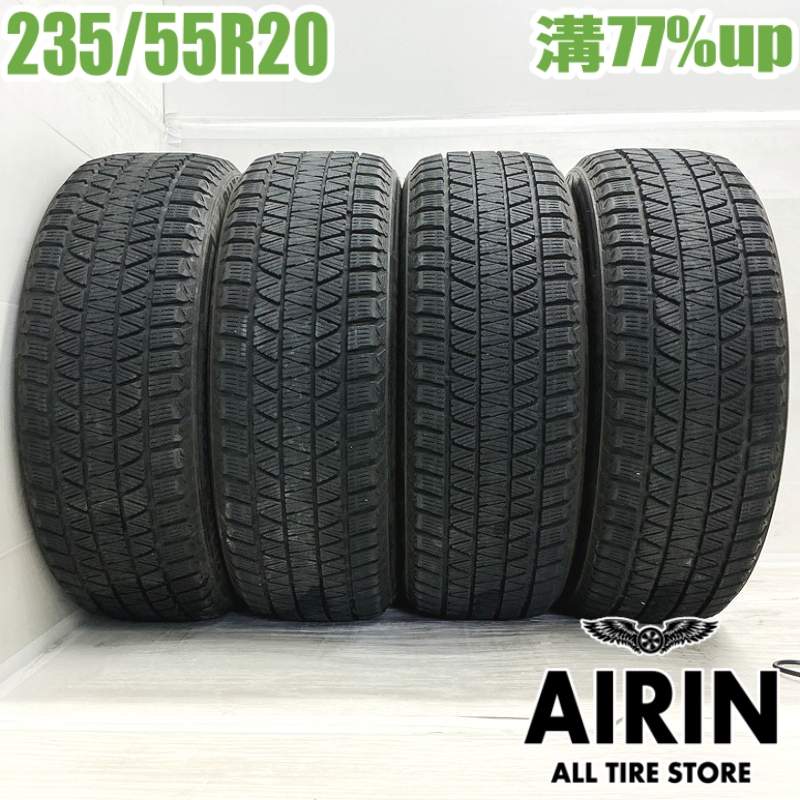 中古 235/55R20 ブリヂストン ブリザック DM-V3 4本セット ムラーノ レクサスRX ランドローバーディスカバリースポーツ シボレーブレイザー キャデラック 中古タイヤ スタッドレスタイヤ 20インチ