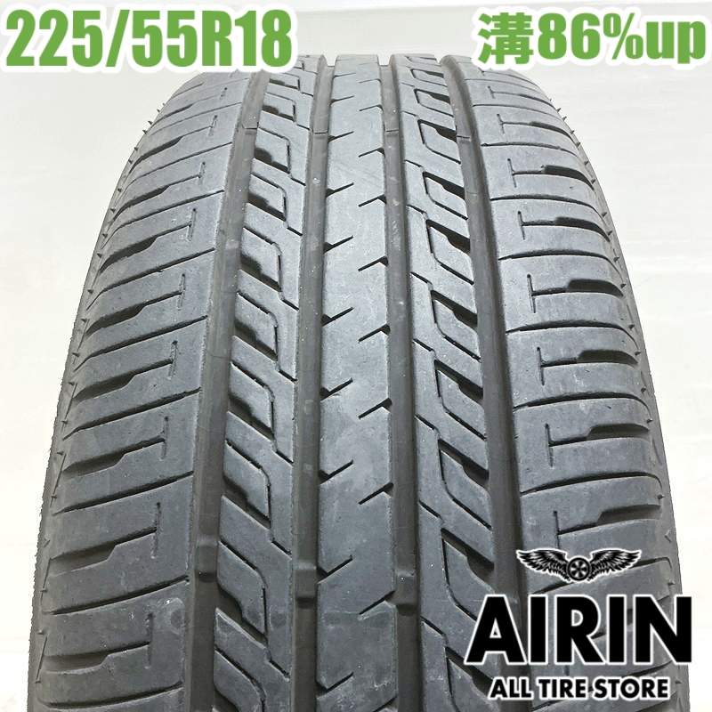 【ﾏﾗｿﾝ期間限定 ﾎﾟｲﾝﾄ10倍】中古 225/55R18 セイバーリング SL201 1本 単品 エクストレイル エルグランド スカイラインクロスオーバー アウトランダー アウトランダーPHEV デリカD:5 中古タイヤ タイヤ 18インチ
