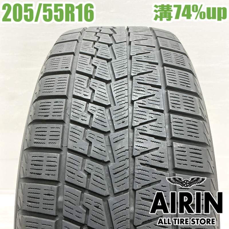 205/55R16 ヨコハマアイスガード7 IG70 1本 単品 2021年製 残溝74% 中古タイヤ 16インチ 86 オーリス ヴォクシー