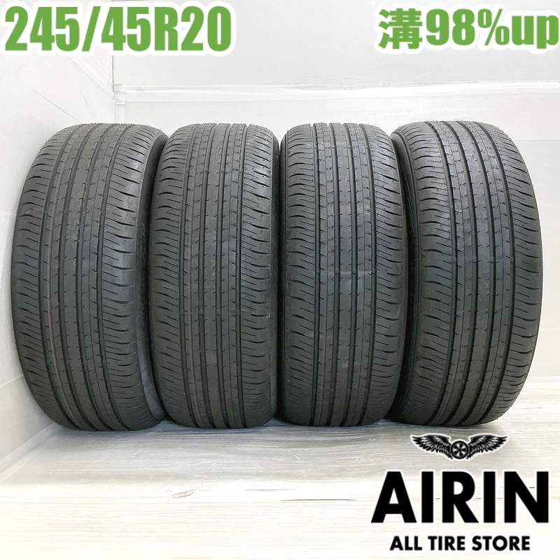 245/45R20 ダンロップeスポーツマックス 4本セット 2025年製 残溝98% 中古タイヤ 20インチ BMW X3 X4 CR-V CX-5 CX-8