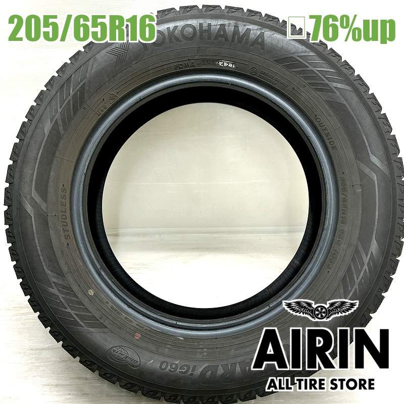 205/65R16 ヨコハマアイスガード６ IG60 4本セット2021年製 残溝76% 中古タイヤ 16インチアルファード エスティマ スカイライン ティアナ CR-V インスパイア｜タイヤ ホイール 販売の あいりん