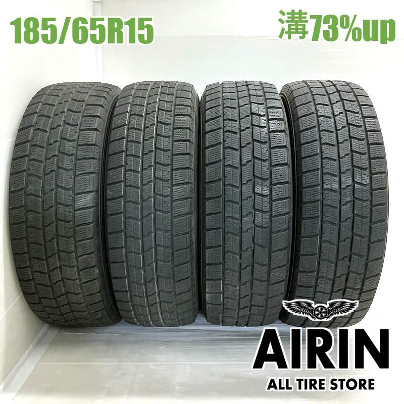 185/65R15 グッドイヤーアイスナビ 7 4本セット2024年製 残溝73% 中古タイヤ 15インチヤリス アクア ノート フリード デミオ マツダ2｜タイヤ ホイール 販売の あいりん