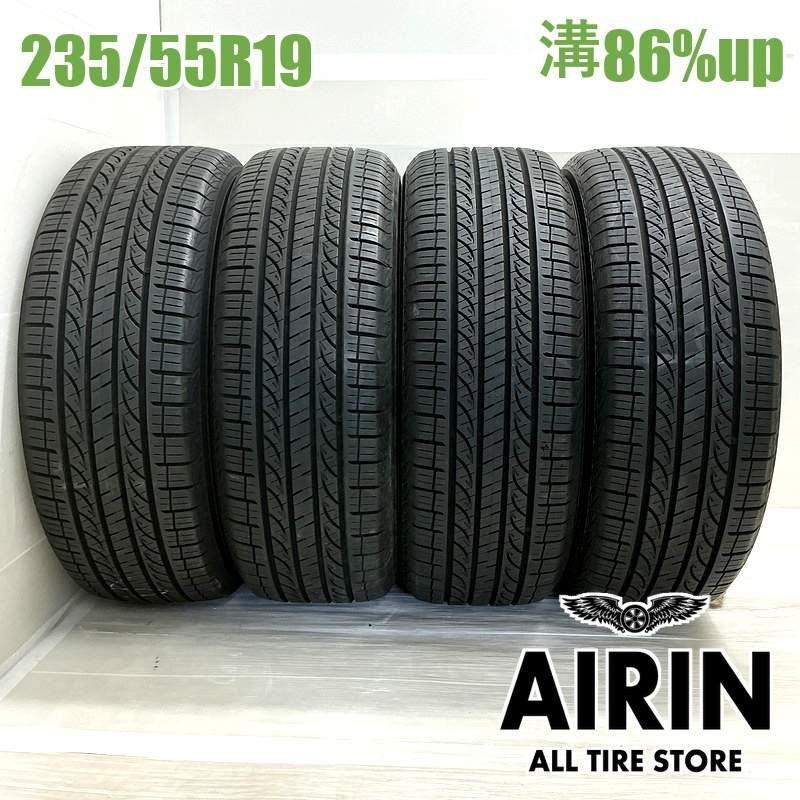 235/55R19 ヨコハマエイビット GT S35 4本セット2023年製 残溝86% 中古タイヤ 19インチレクサスRX RXハイブリッド MIRAI RAV4 ベンツGLC｜タイヤ ホイール 販売の あいりん