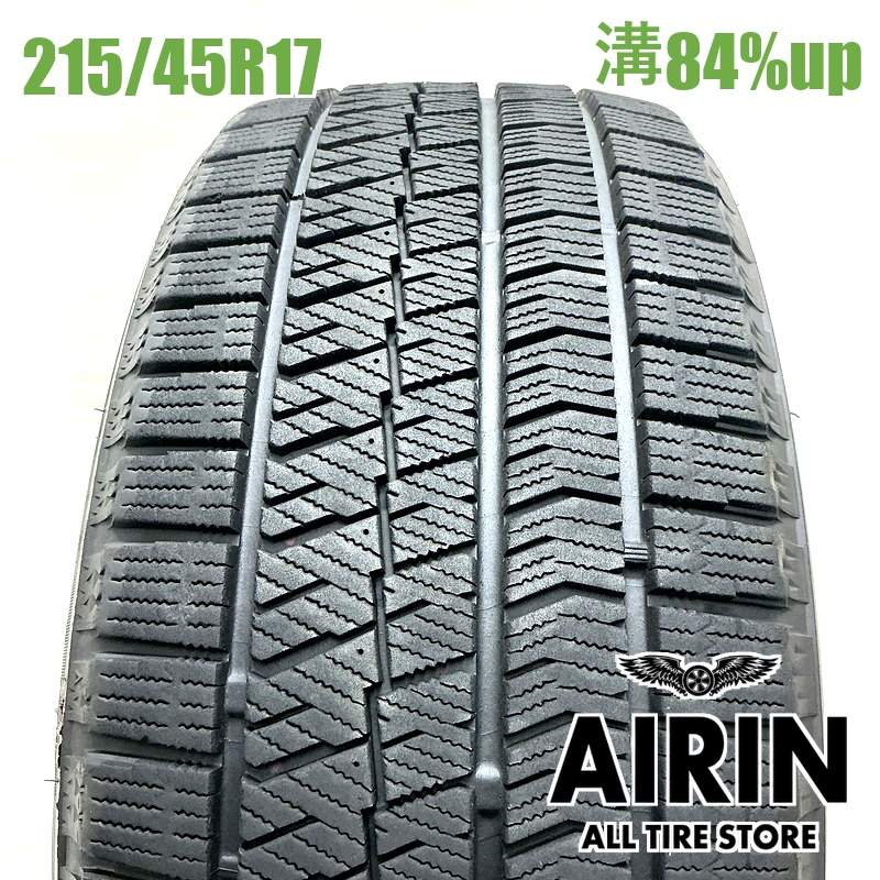 215/45R17 ブリヂストンブリザックアイス 1本 単品2022年製 残溝84% 中古タイヤ 17インチレクサスCT 86 アベンシス アルテッツァ カルディナ プリウス｜タイヤ ホイール 販売の あいりん