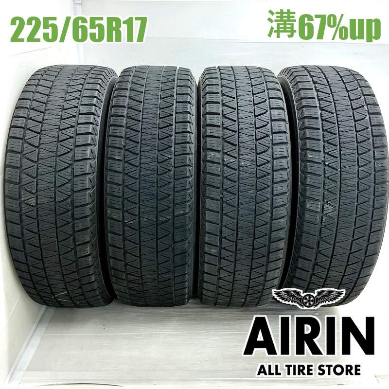 225/65R17 ブリヂストンブリザック DM-V3 4本セット2024年製 残溝67% 中古タイヤ 17インチレクサスNX RAV4 ハリアー エクストレイル CX-5 レガシィアウトバック｜タイヤ ホイール 販売の あいりん
