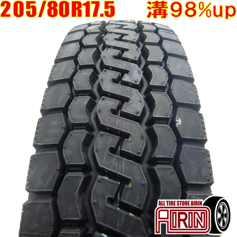 【ﾏﾗｿﾝ期間限定 ﾎﾟｲﾝﾄ10倍】中古 205/80R17.5 120/118L ブリヂストン エコピア M812 夏冬タイヤ トラック用 1本単品 エルフ 中古タイヤ 中古トラックタイヤ 17.5インチ 10,934円