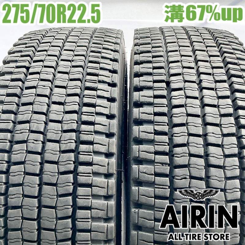 9912-68-1 ★ 中古 スタッドレスタイヤ 275/70R22.5 148/145 ミシュラン トラック タイヤ CC4×2716 中古 275⁄70R22.5 148⁄145J DUNLOP SP001 冬タイヤ トラック用 1本単品