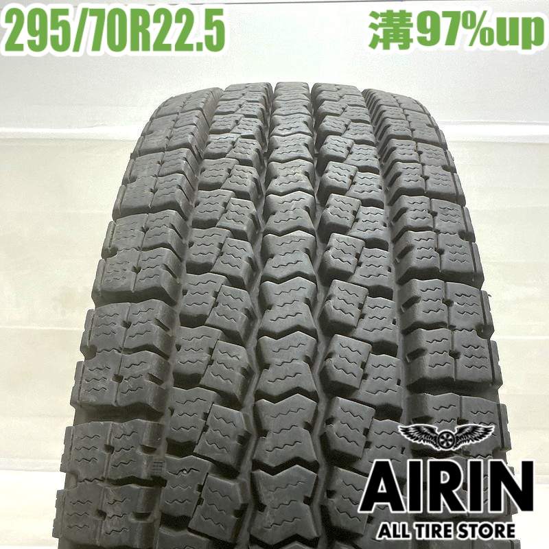 中古 295/70R22.5 151/148J トーヨー エム919 冬タイヤ トラック用 1本単品 大型車 中古タイヤ 中古トラックタイヤ スタッドレスタイヤ 22.5インチ