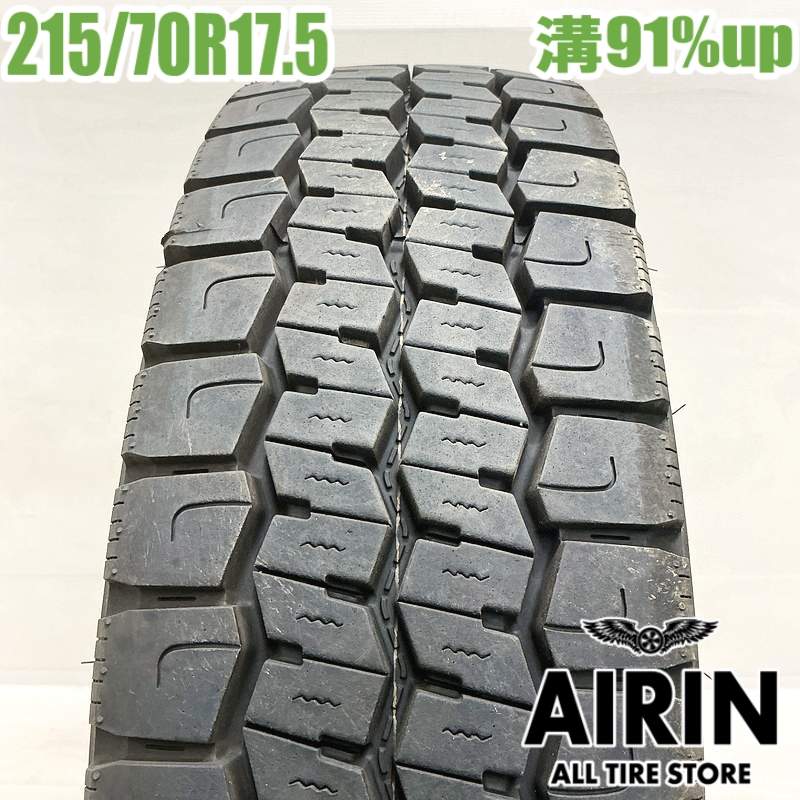 【ﾏﾗｿﾝ期間限定 ﾎﾟｲﾝﾄ10倍】中古 215/70R17.5 118/116N ダンロップ SPLT22 夏冬タイヤ トラック用 1本単品 コースター 中古タイヤ 中古トラックタイヤ 17.5インチ