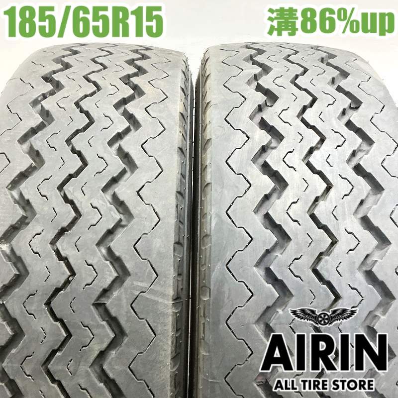 【ﾏﾗｿﾝ限定 ﾎﾟｲﾝﾄ10倍】中古 185/65R15 101/99L ブリヂストン アールディー616 スティール 夏タイヤ トラック用 2本セット エルフ 中古タイヤ 中古トラックタイヤ サマータイヤ 15インチ