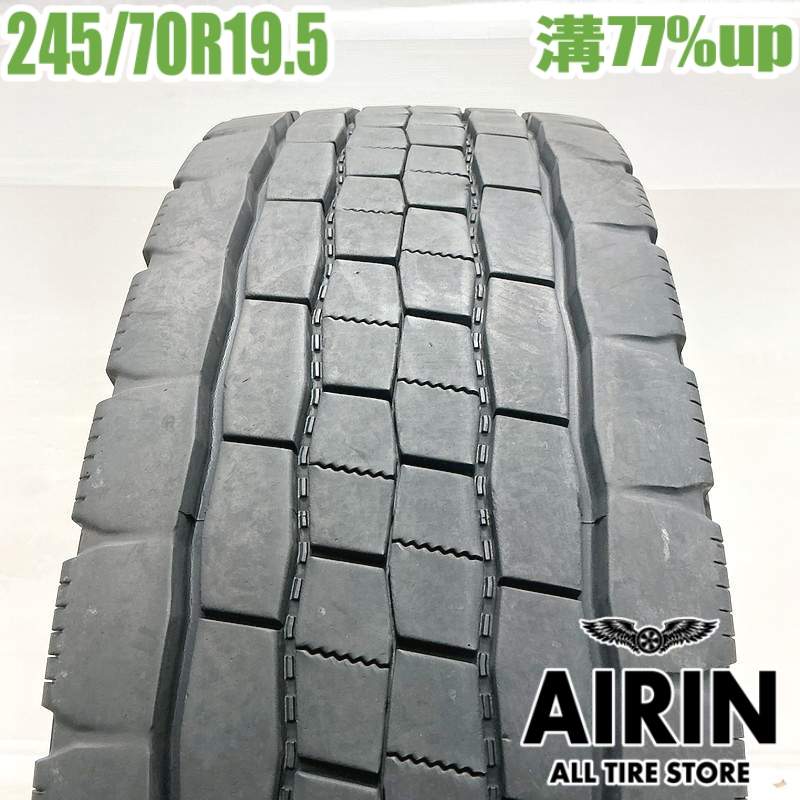 【ﾏﾗｿﾝ期間限定 ﾎﾟｲﾝﾄ10倍】245/70R19.5 136/134J ダンロップ エスピー680 1本 単品 2024年製 残溝77% 中古タイヤ 19.5インチ 大型 低床 4軸 トラック 10t 10t車