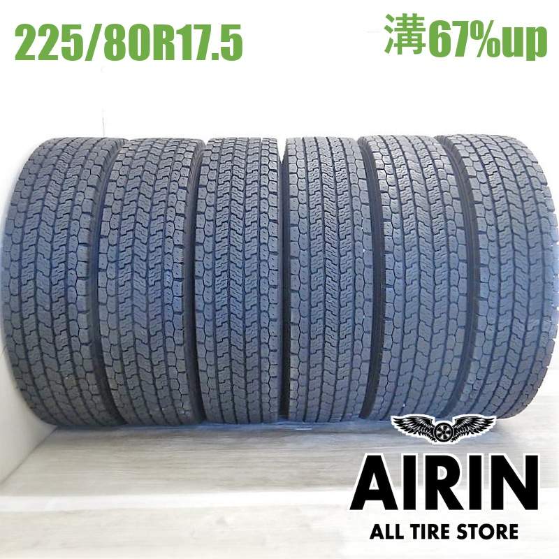 225/80R17.5 123/122L ヨコハマ ゼン902ゼットイー 6本セット2025年製 残溝67% 中古タイヤ 17.5インチフォワード レンジャー ファイター|タイヤ ホイール 販売の あいりん