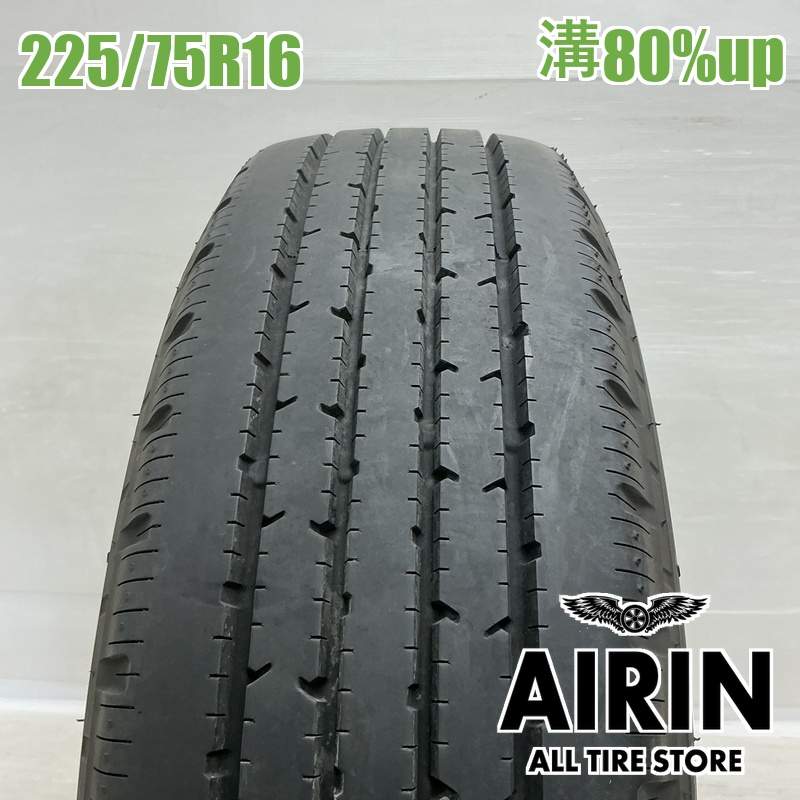 225/75R16 118/116L ブリヂストン R202 1本 単品2022年製 残溝80% 中古タイヤ 16インチキャンター エルフ トラック｜タイヤ ホイール 販売の あいりん