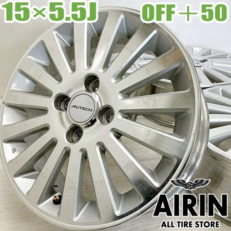 アルミホイール15インチ HOT STUFF 15インチ 5穴 114.3/100 6J クロノス CH-113