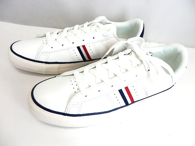 メンズ★CONVERSE NEXTAR120 ネクスター120 TRCO OX トリコロールカラー/ ネクスターディテールアレンジモデル/ 在庫限り限定!!　38002110　フェイクレザースニーカー 合成皮革