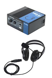 FD-400A/D PROTECH プロテック インカム BNC 有線式 密閉型両耳用ヘッドセット(DL-550)付属セット