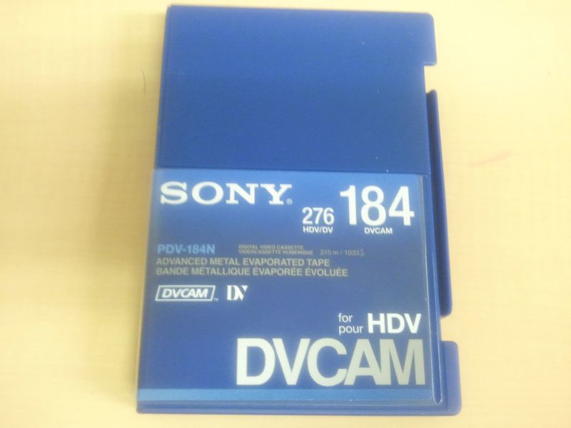 買い物 国内正規品 新品SONY ソニー DVCAM テープ 184分 メモリーなし