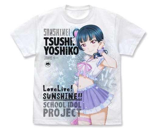 楽天市場 Sale 対象商品 ラブライブ サンシャイン 津島善子 フルグラフィックtシャツ パジャマver 白 M L Xl サイズ インターネットショッピングallcam