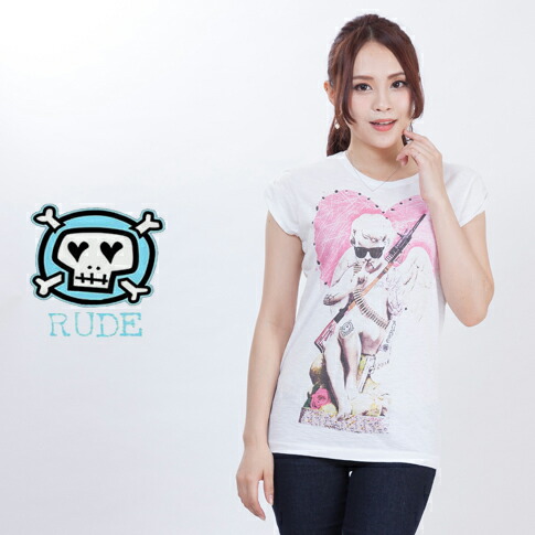 Rude ルード レディース 半袖 プリント Tシャツ Plastic rlt-pla 楽天市場】Rude ルード レディース Tシャツ 半袖 プリント T