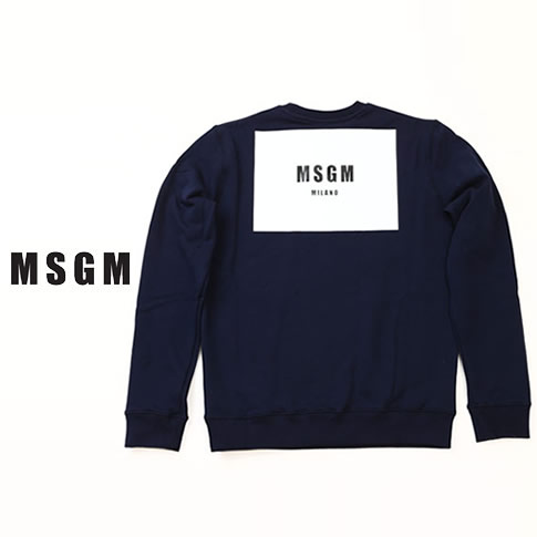 MSGM エムエスジーエム スエットトレーナー スウェットシャツ バック