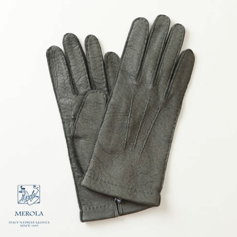 メローラ/MEROLA グローブ 国内定め事別注品 新作押さえるメローラグローブ ソフトペッカリーグローブ MEROLA GLOVES PECARY メローラグローブ お手てお手伝いさん 薄墨色 ME729002-90