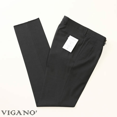 VIGANO ヴィガーノ 羊毛ズボン下 濃灰色薄墨色 vig99-5737-943