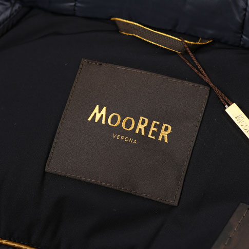 Moorer ムーレー ダウン レディース フォックスファー付き ダウンコート Armonia Kn Dark Blu ダークネイビー Mo Armonia Kn Dblu Mowasay Com