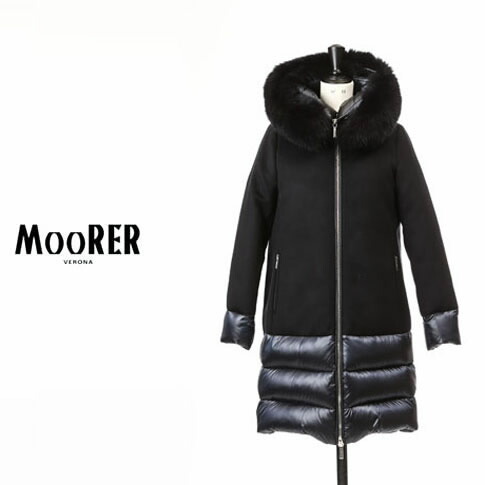 Moorer ムーレー 下降 レディース 絨毛カシミール コンバージョン 狐ファーツキ ダウン被布 Stige Ler Navy 褐 Mo Stige Ler Navy Moorer ムーレー ダウン レディース フォックスファー付き ダウンコート 19 秋冬新作 Pasadenasportsnow Com