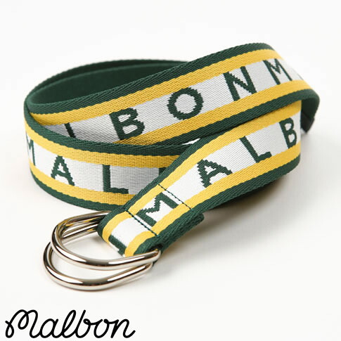 【送料無料】 Malbon Golf マルボン ゴルフ ハドソン ウーブン ジャカード ベルト Hudson Woven Jaquard Belt GREEN/YELLOW グリーンxイエロー m-7676-grn-ylw