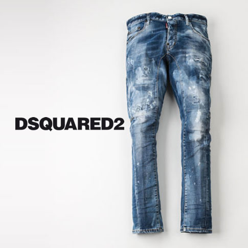 保障できる ディースクエアード DSQUARED2 TIDY BIKER JEAN ダメージ