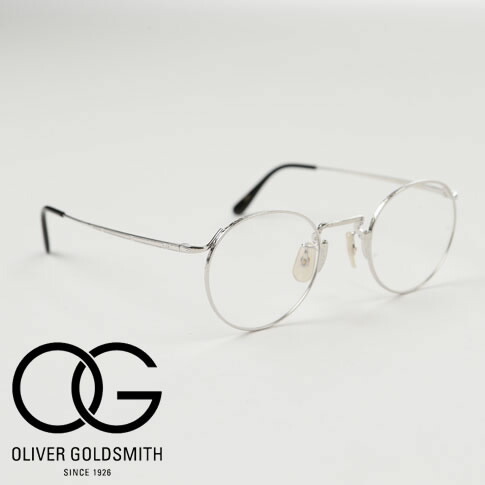 迅速な対応で商品をお届け致します Oliver Goldsmith オリバー ゴールドスミス メガネ 人気モデル メタルフレーム Charles チャールズ 45 Silver シルバー 45size 6153 52 Fucoa Cl