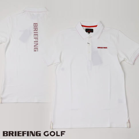 【楽天市場】【送料無料！】ブリーフィング ゴルフ BRIEFING GOLF 半袖ポロシャツ 背面BRIEFINGロゴプリント MENS
