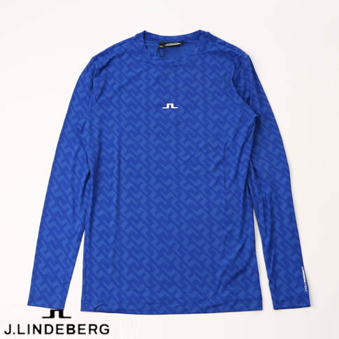 【送料無料！】J.LINDEBERG GOLF（ジェイリンドバーグ ゴルフ）SUMMER HOLIDAY COLLECTION JLプリント スパンデックス ジャージ THOR LONG SLEEVE Blue Painted Bridge 071-28710-096