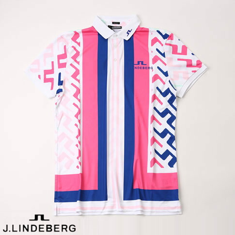 【送料無料！】J.LINDEBERG GOLF（ジェイリンドバーグ ゴルフ）SUMMER HOLIDAY COLLECTION スペシャル ツアーテックプリント ポロシャツ SPECIAL TOUR TECH PRINT POLO Pink Painted Bridge 071-28747-072｜ＡＭＡＬＦＩ 12,705円
