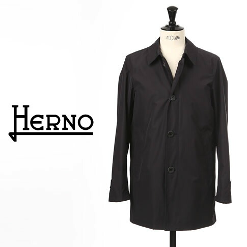 【楽天市場】HERNO / ヘルノ メンズ ステンカラー コート レインコート ブラック im000308u-9300：AMALFI